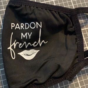 🖤Pardon My French Mask with Filter Pocket Kit🖤